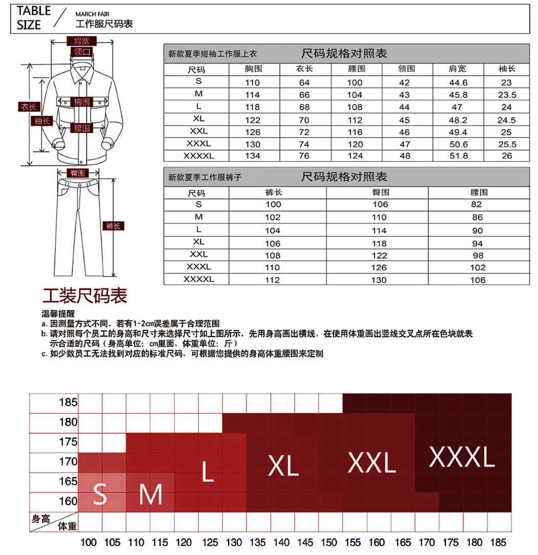 深藍(lán)夏季短袖工作服AD12-2(圖3)