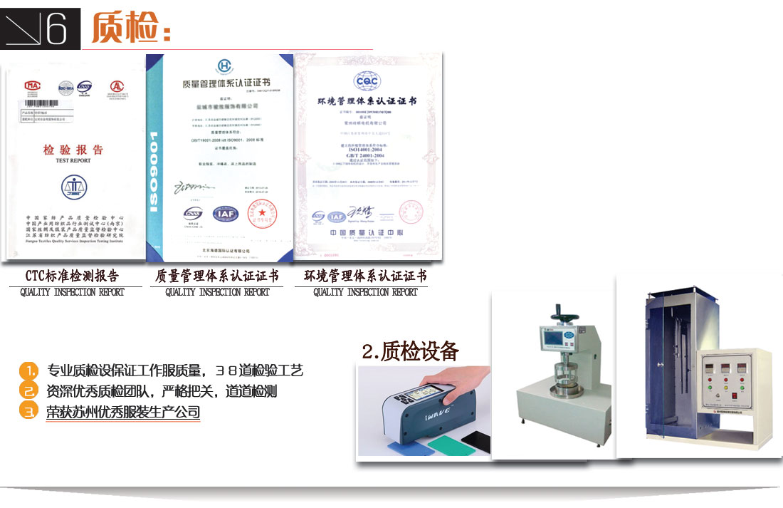 質(zhì)量檢驗！